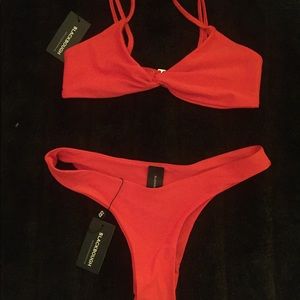 Blackbough bikini cheeky bottoms M and top S NWT